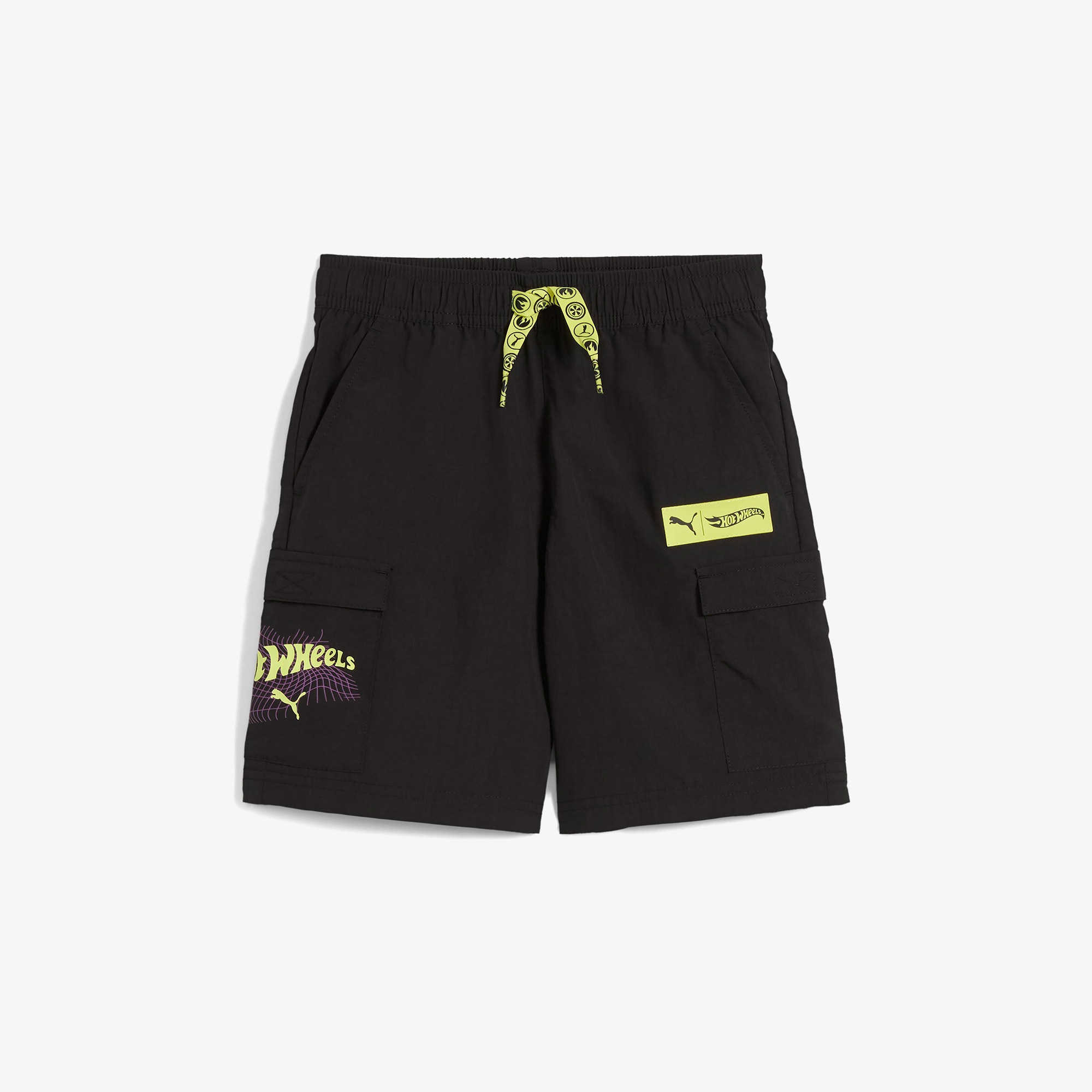 Puma X Hot Wheels Çocuk Siyah Şort