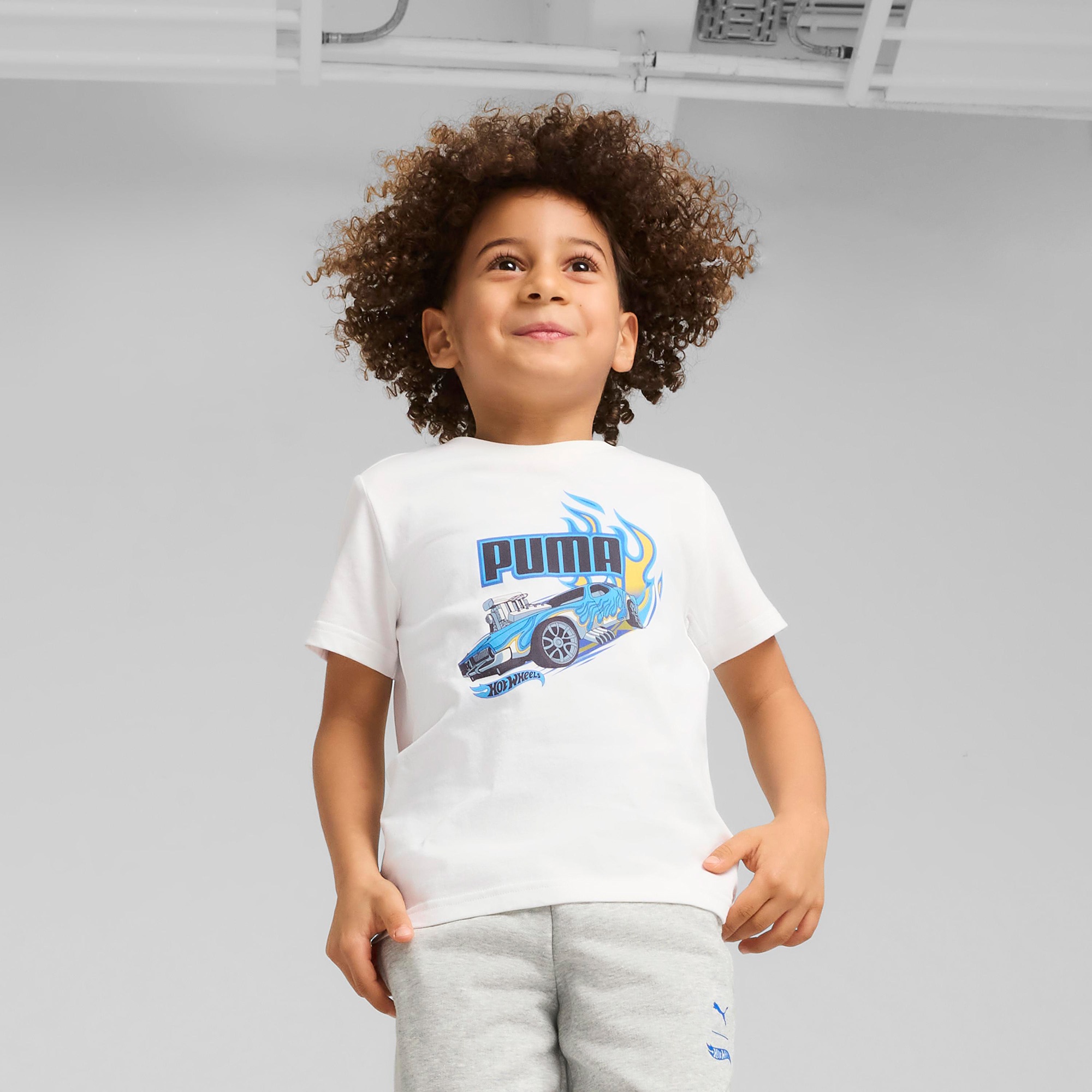 Puma X Hot Wheels Çocuk Beyaz T-Shirt