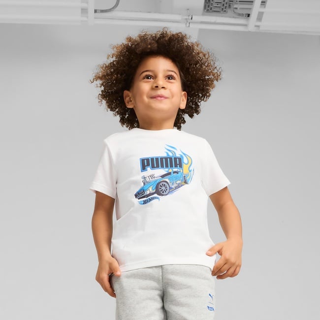  Puma X Hot Wheels Çocuk Beyaz T-Shirt