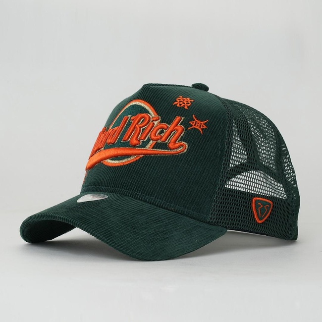  RustandRich Kadın Erkek Yeşil Trucker Şapka-Hard Collection-Hard Rich