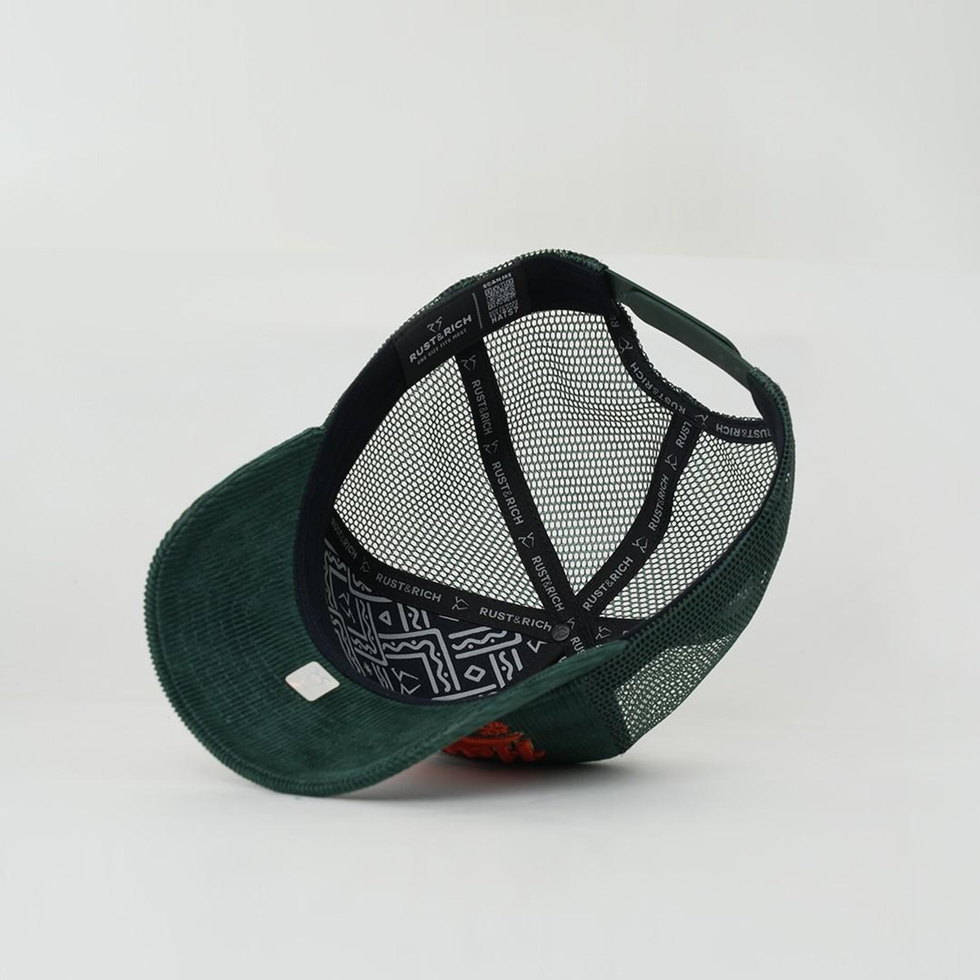 RustandRich Kadın Erkek Yeşil Trucker Şapka-Hard Collection-Hard Rich