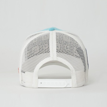  RustandRich Kadın Erkek Mavi Trucker Şapka-Space Collection-Apollo