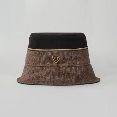  RustandRich Kadın Erkek Kahverengi Bucket Şapka-Premium Collection-Royalty