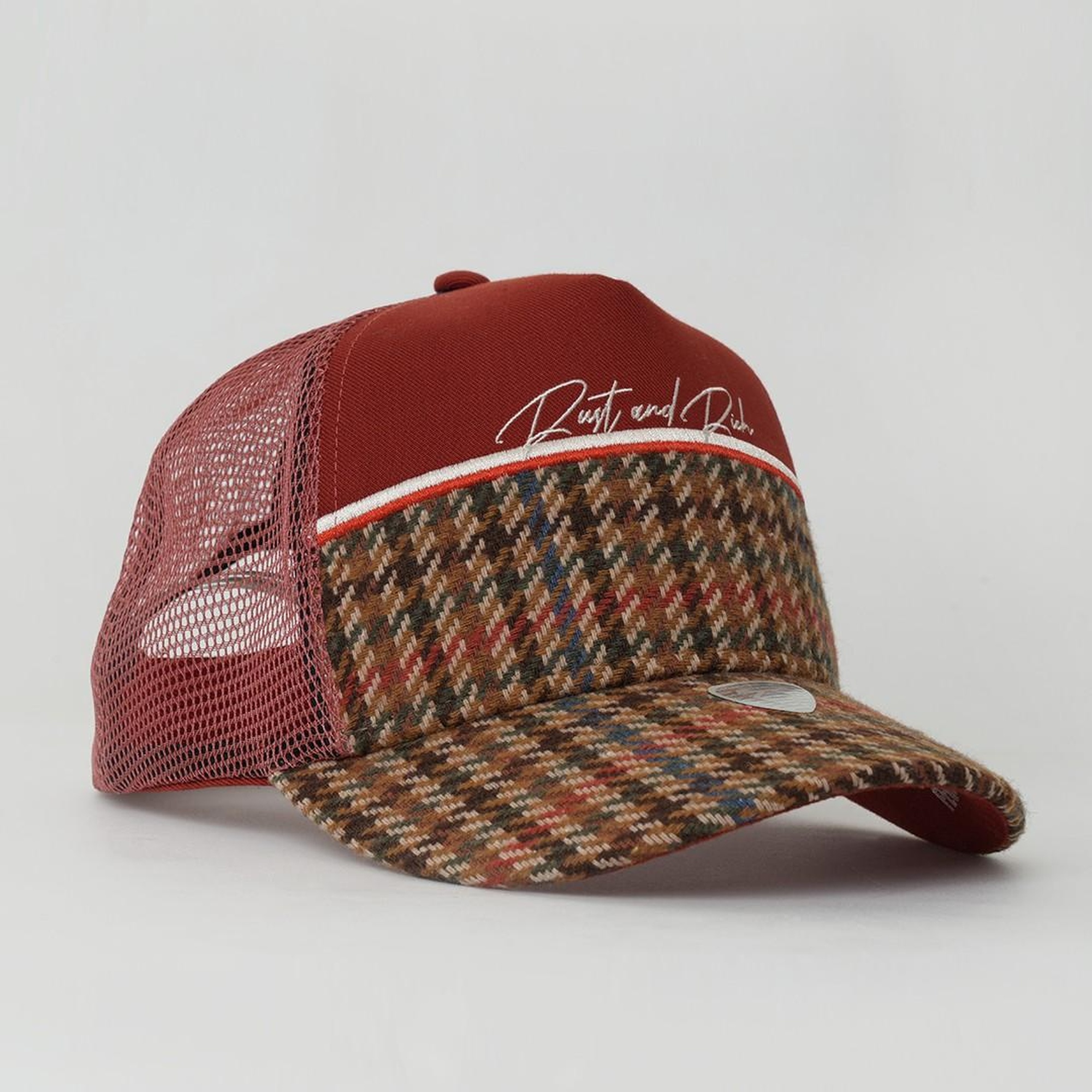 RustandRich Kadın Erkek Kiremit Trucker Şapka-Premium Collection-Royalty