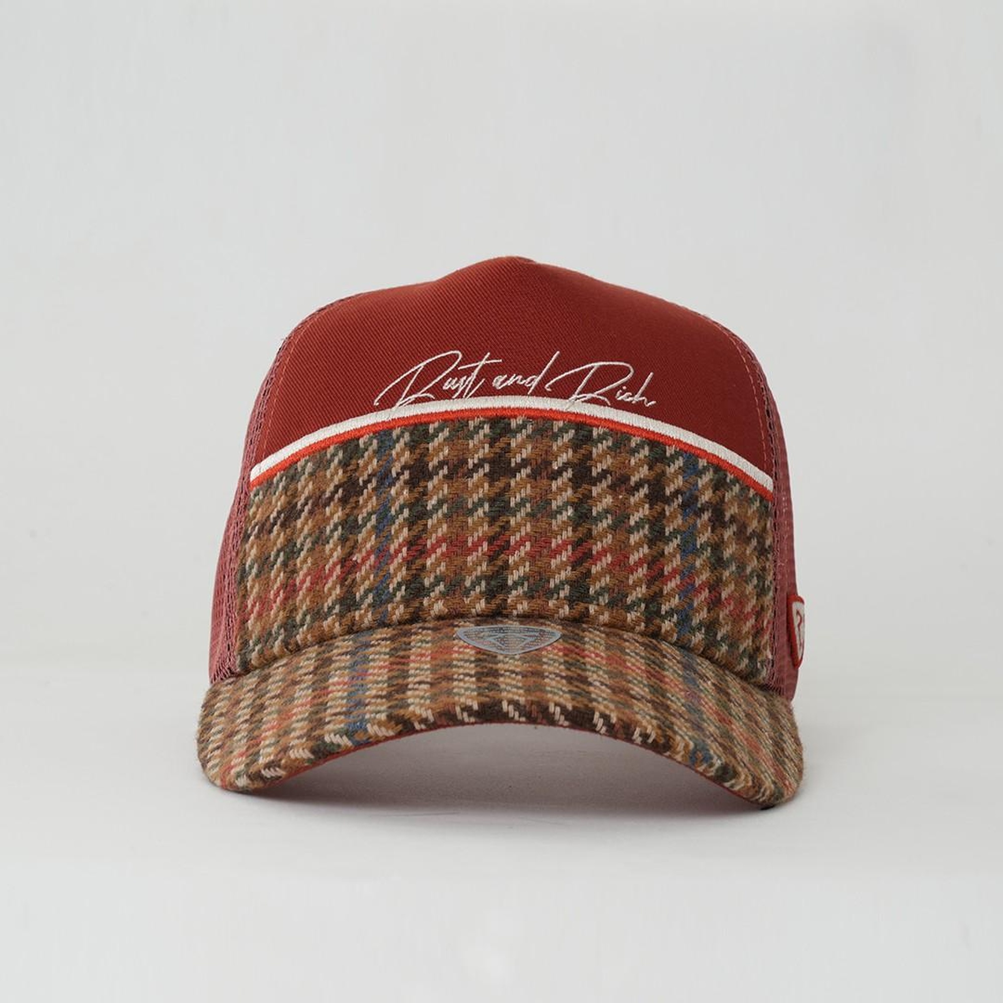 RustandRich Kadın Erkek Kiremit Trucker Şapka-Premium Collection-Royalty