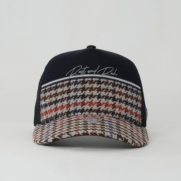  RustandRich Kadın Erkek Lacivert Trucker Şapka-Premium Collection-Royalty