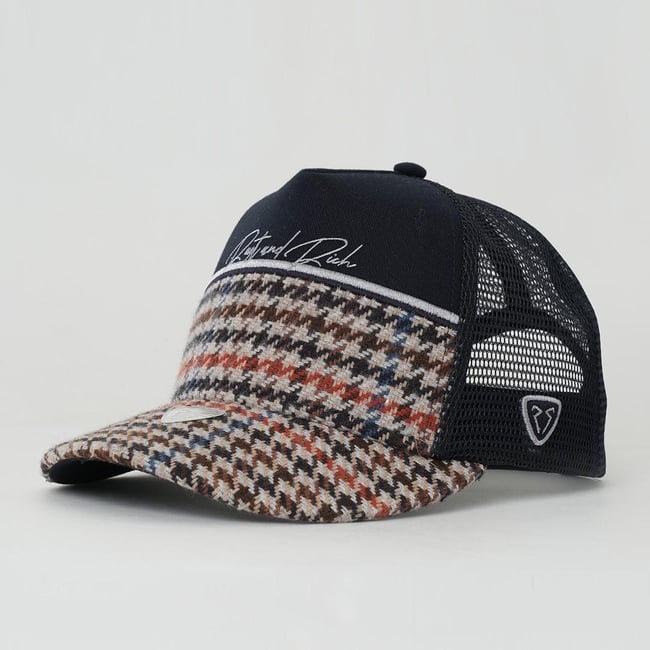  RustandRich Kadın Erkek Lacivert Trucker Şapka-Premium Collection-Royalty