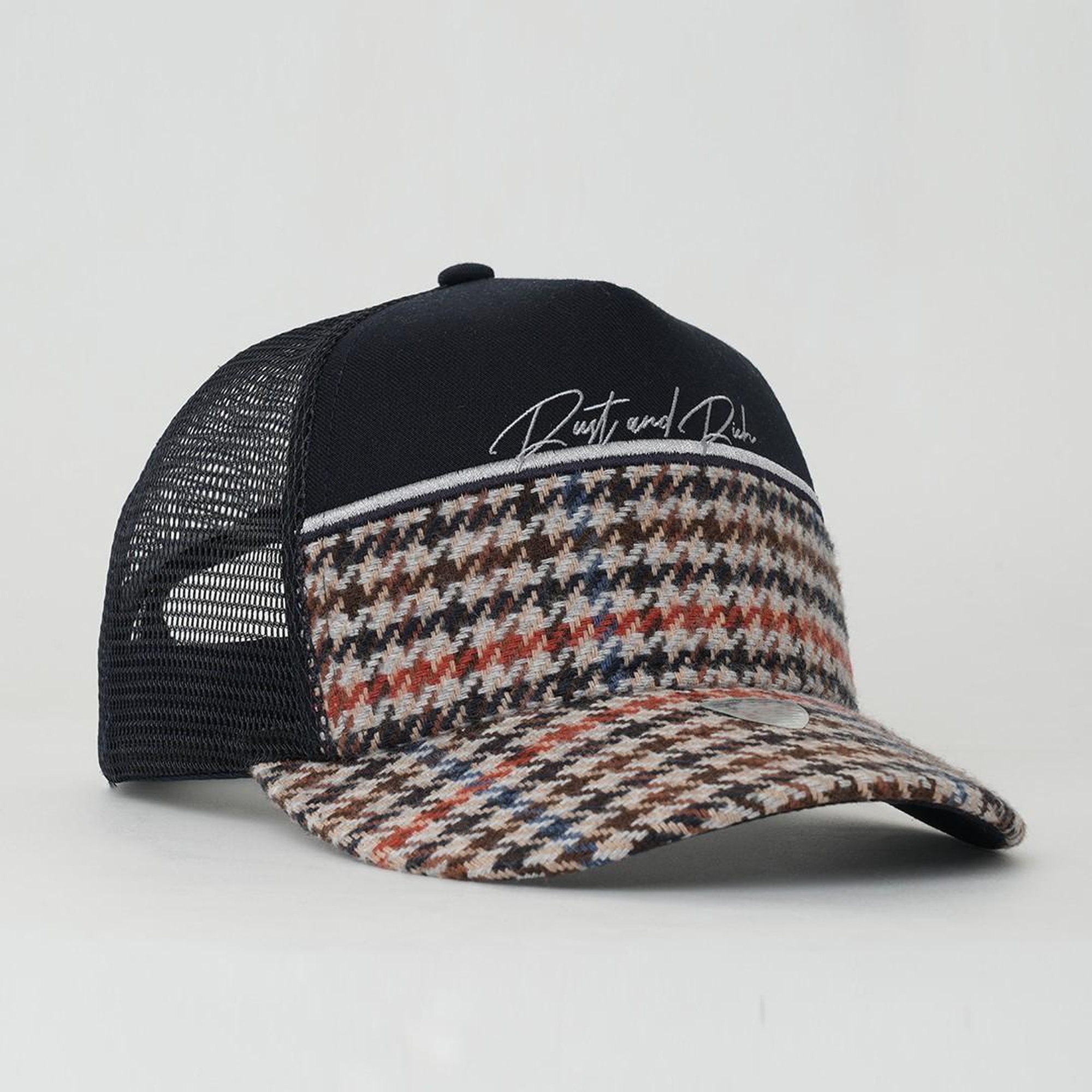 RustandRich Kadın Erkek Lacivert Trucker Şapka-Premium Collection-Royalty