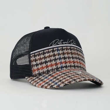  RustandRich Kadın Erkek Lacivert Trucker Şapka-Premium Collection-Royalty