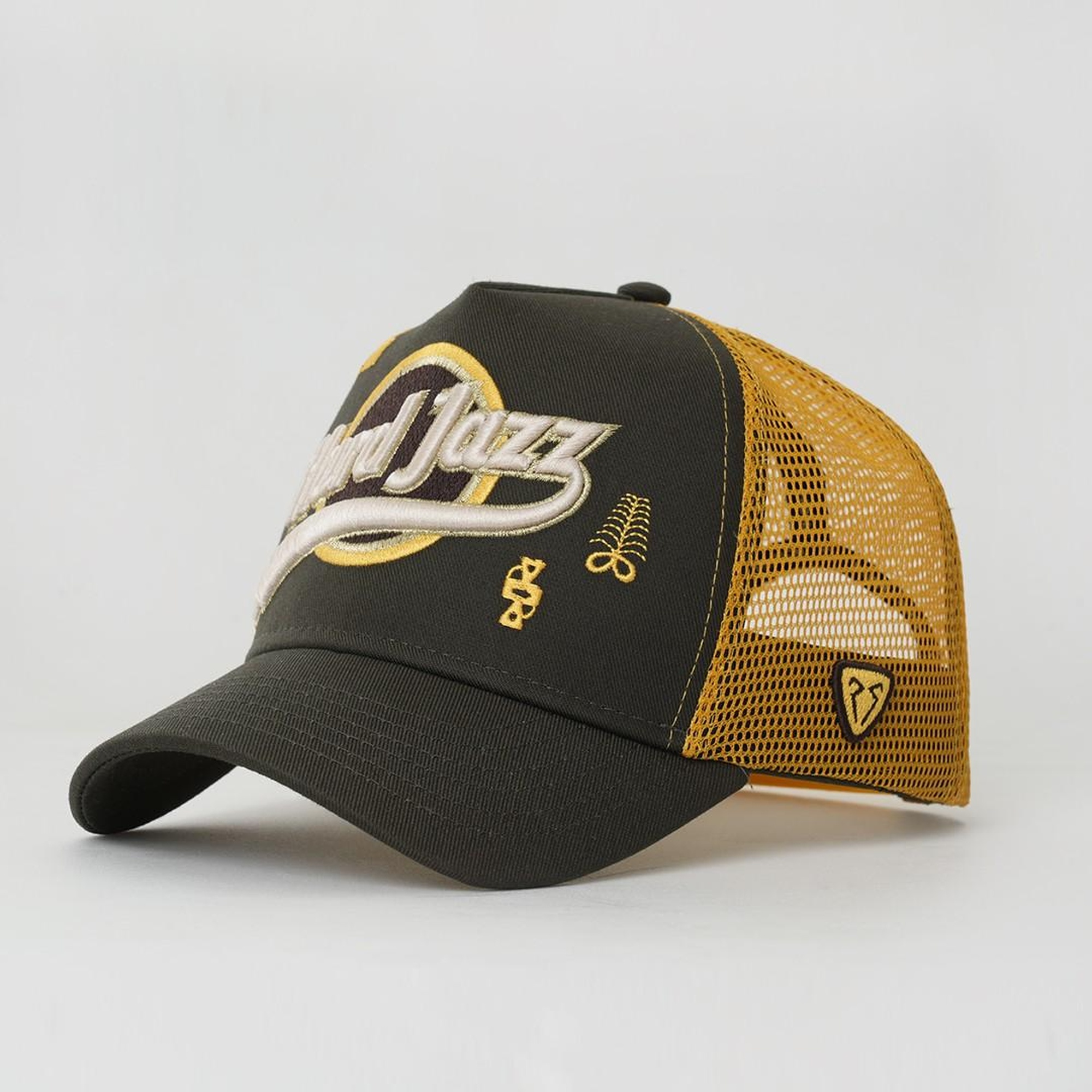 RustandRich Kadın Erkek Haki Trucker Şapka-Hard Collection-Hard Jazz