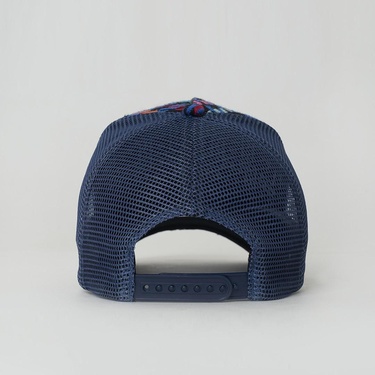  RustandRich Kadın Erkek İndigo Trucker Şapka-City's Collection-Havana