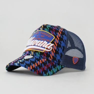  RustandRich Kadın Erkek İndigo Trucker Şapka-City's Collection-Havana