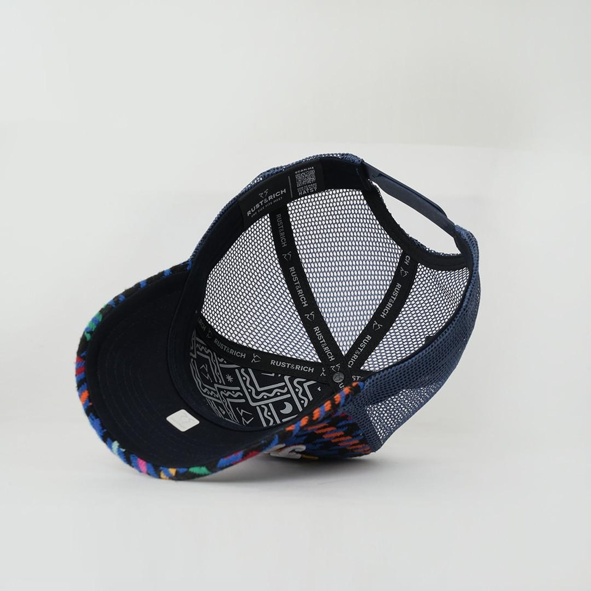 RustandRich Kadın Erkek İndigo Trucker Şapka-City's Collection-Havana