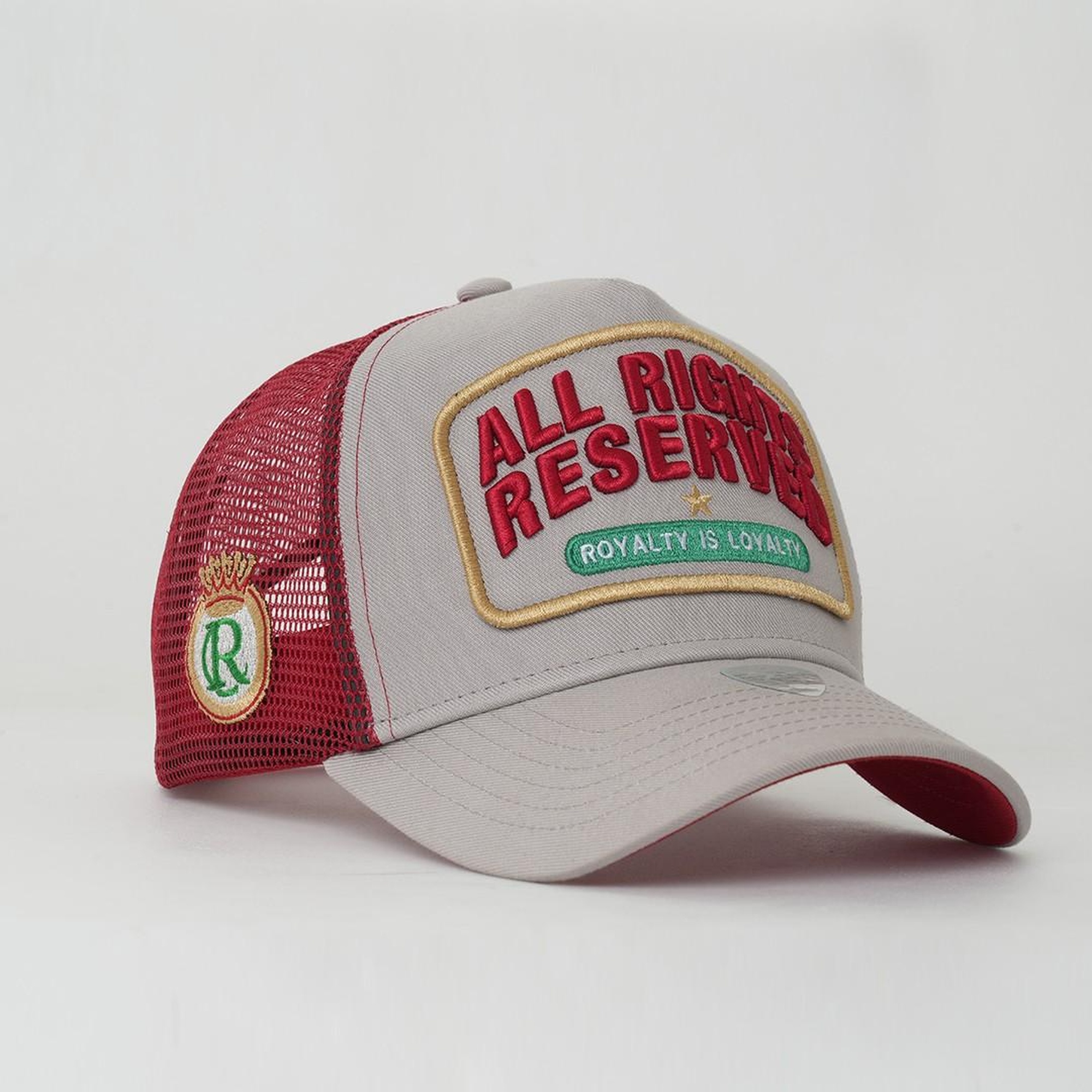 RustandRich Kadın Erkek Gri Trucker Şapka-Urban Collection-All Right Reserved