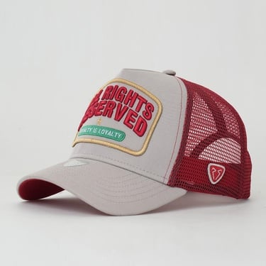  RustandRich Kadın Erkek Gri Trucker Şapka-Urban Collection-All Right Reserved