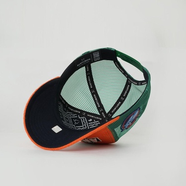  RustandRich Kadın Erkek Turuncu Trucker Şapka-Space Collection-Apollo