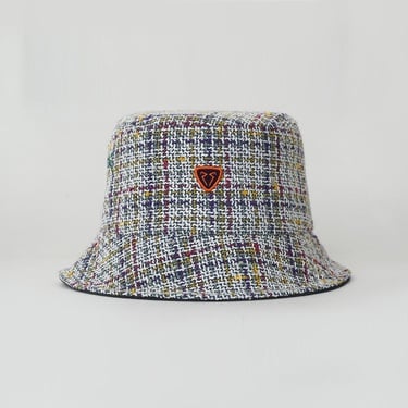  RustandRich Kadın Erkek Beyaz Bucket Şapka-City's Collection-Havana