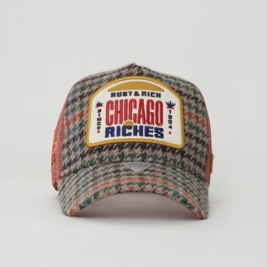  RustandRich Kadın Erkek Yeşil Trucker Şapka-City's Collection-Chicago