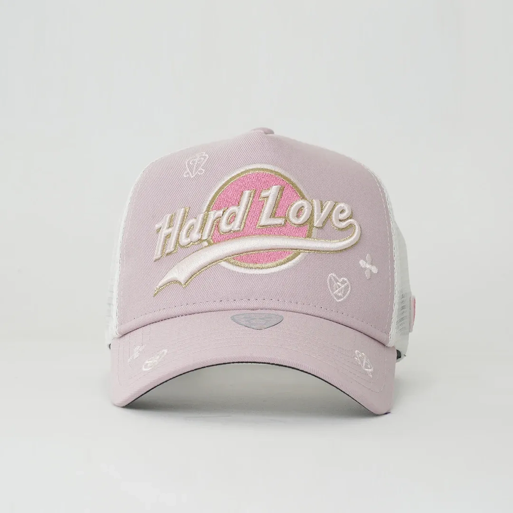 RustandRich Kadın Erkek Pudra Trucker Şapka-Hard Collection-Hard Love