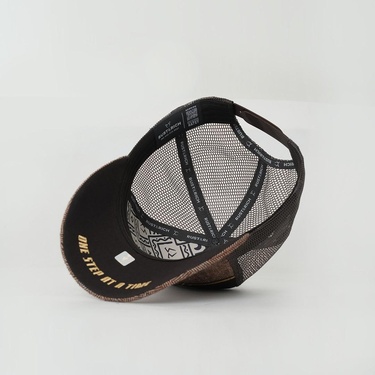  RustandRich Kadın Erkek Kahverengi Trucker Şapka-Premium Collection-Royalty