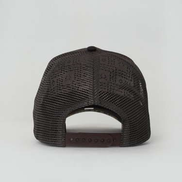  RustandRich Kadın Erkek Kahverengi Trucker Şapka-Premium Collection-Royalty