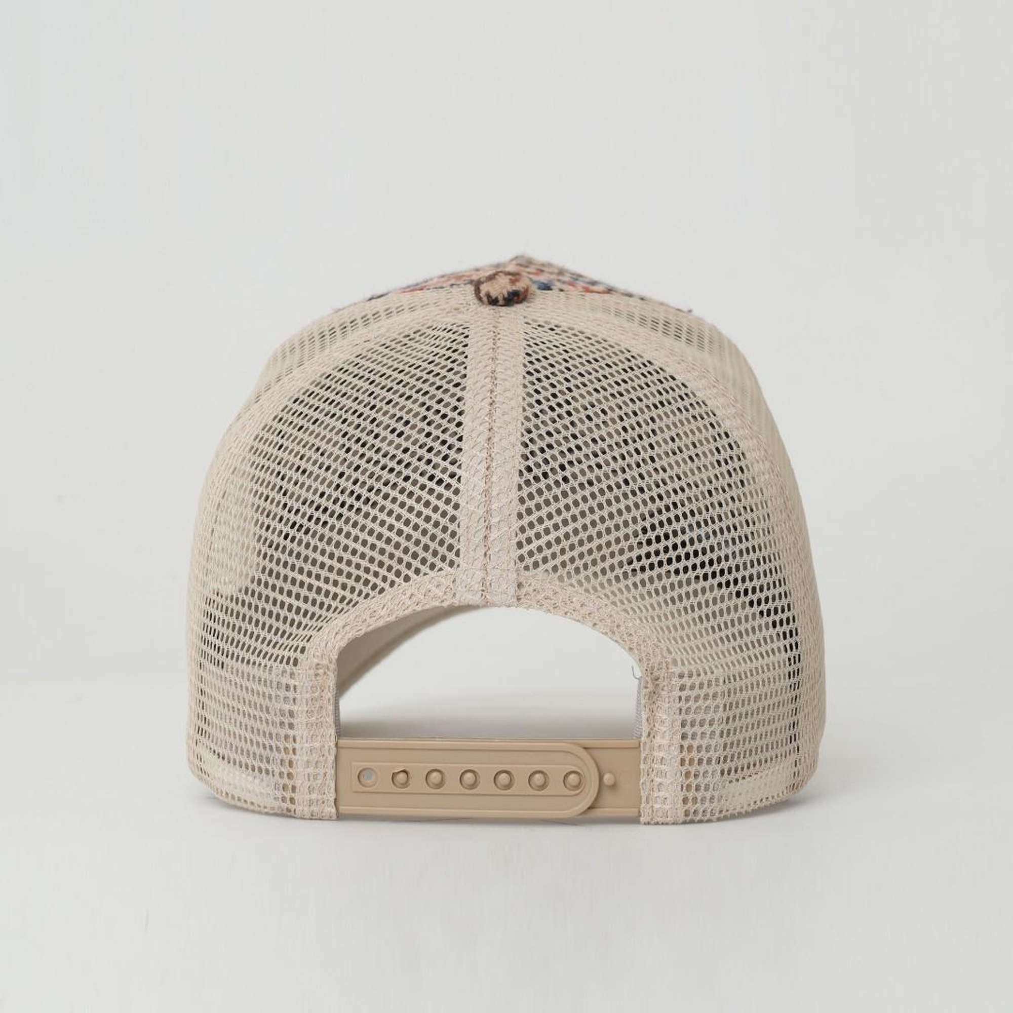 RustandRich Kadın Erkek Bej Trucker Şapka-City's Collection-Vegas