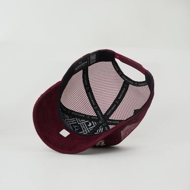  RustandRich Kadın Erkek Bordo Trucker Şapka-Hard Collection-Hard Rich