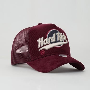  RustandRich Kadın Erkek Bordo Trucker Şapka-Hard Collection-Hard Rich