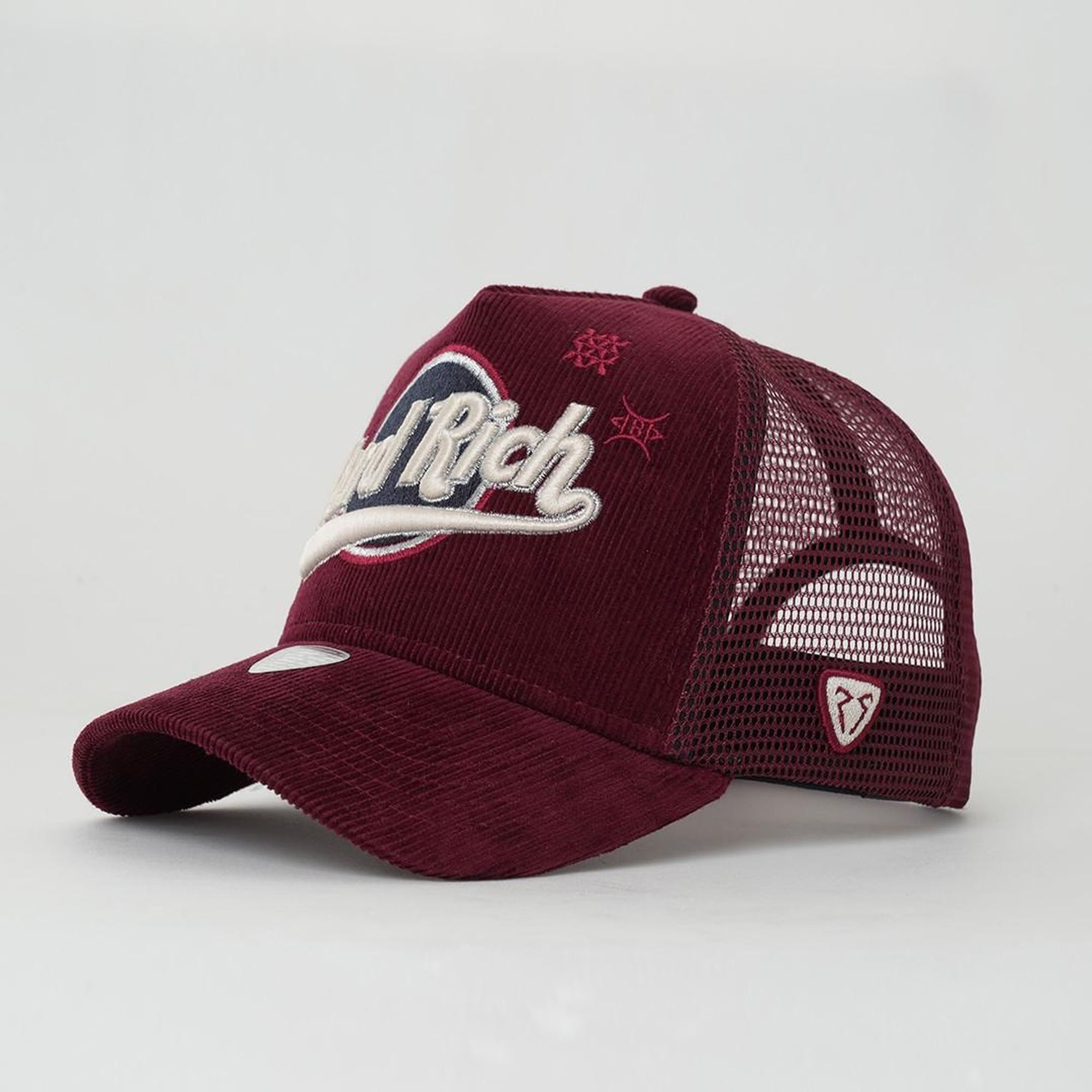 RustandRich Kadın Erkek Bordo Trucker Şapka-Hard Collection-Hard Rich