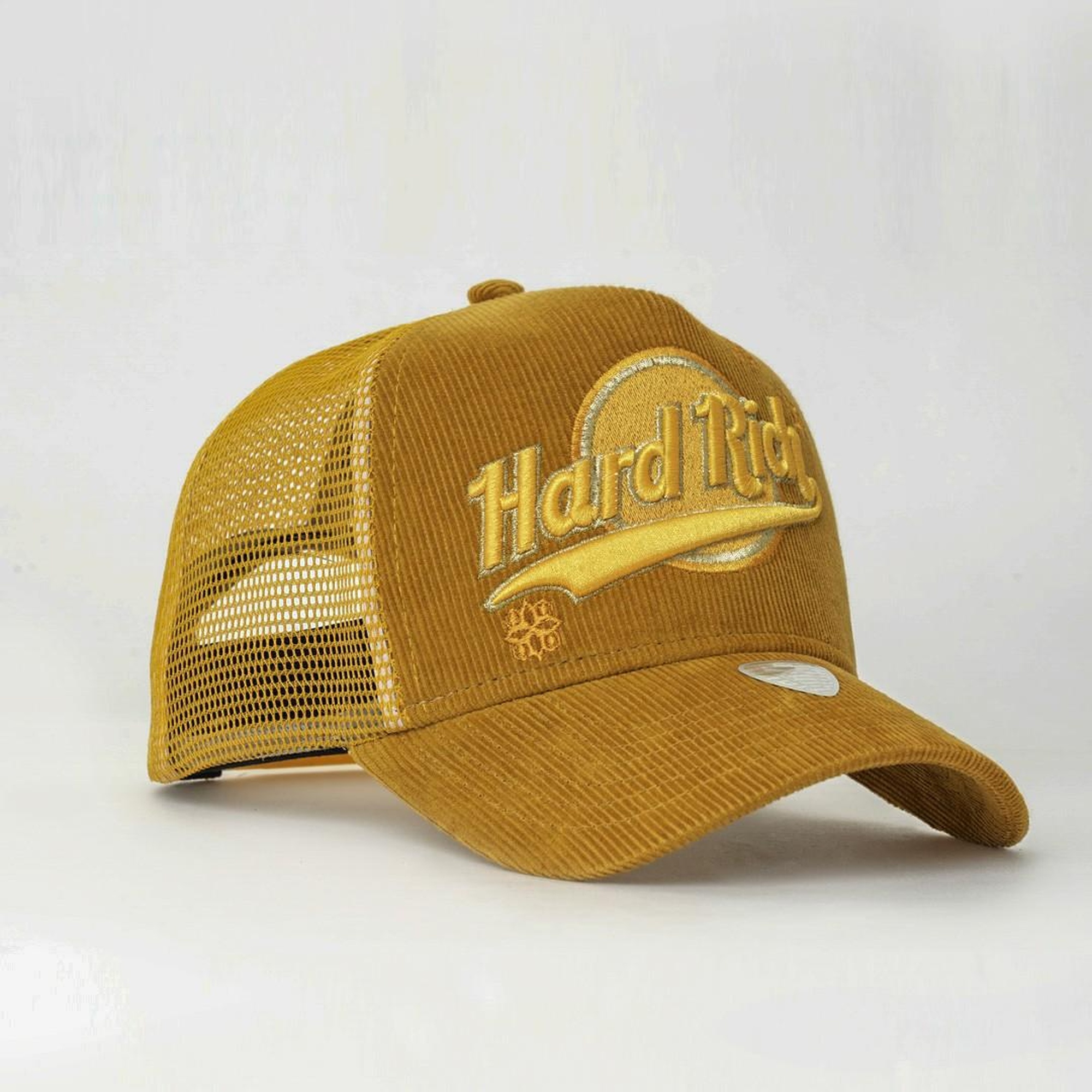 RustandRich Kadın Erkek Sarı Trucker Şapka-Hard Collection-Hard Rich
