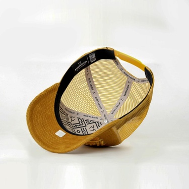  RustandRich Kadın Erkek Sarı Trucker Şapka-Hard Collection-Hard Rich