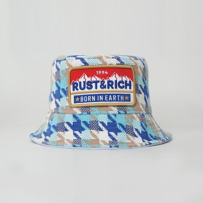  RustandRich Kadın Erkek Mavi Bucket Şapka-Urban Collection-Born In Earth