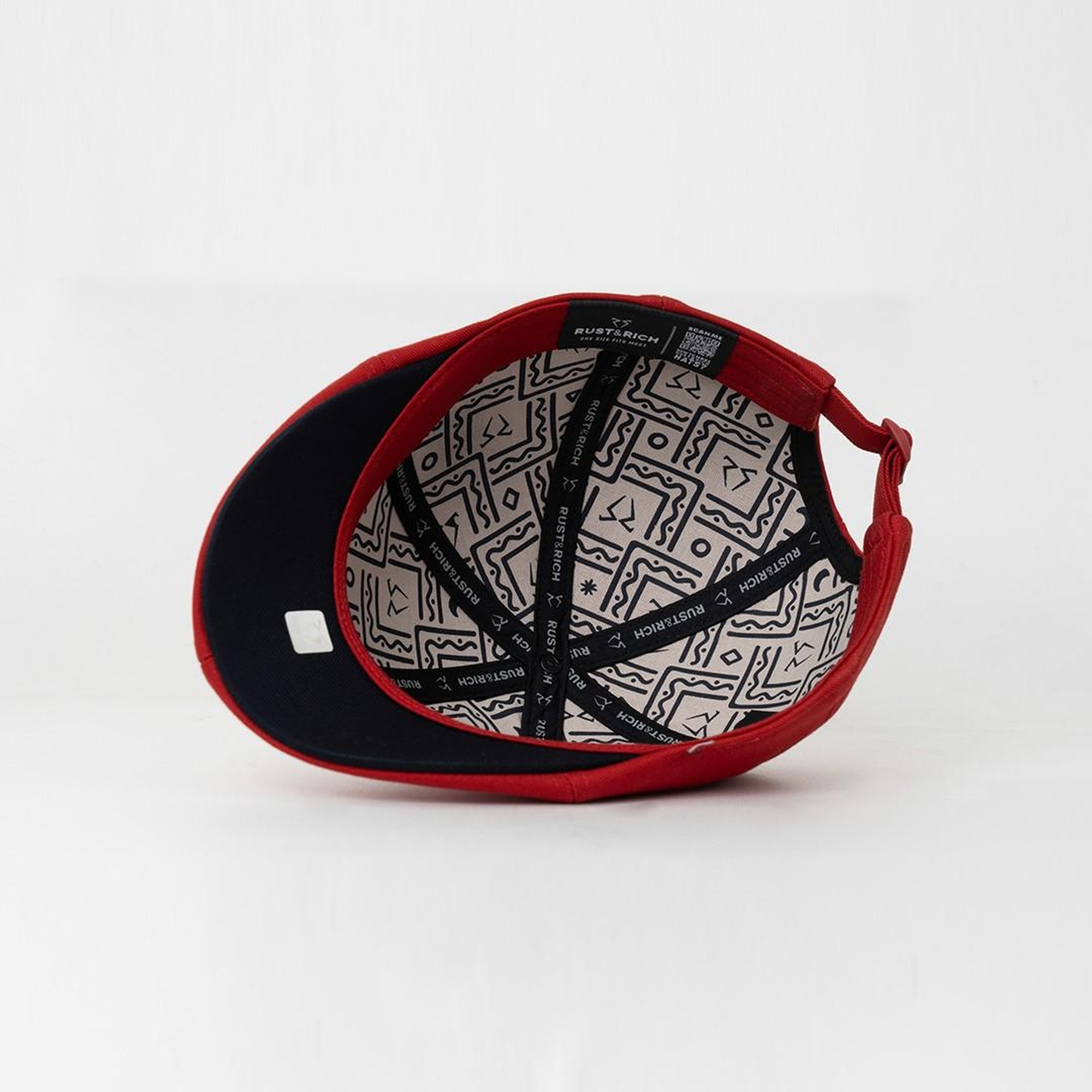 RustandRich Kadın Erkek Kırmızı Casket Şapka-Timeless Collection-Basic