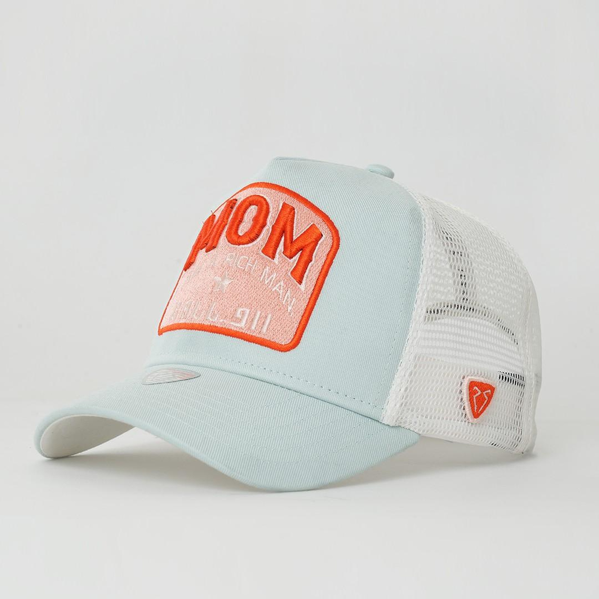RustandRich Kadın Erkek Mint Yeşili Trucker Şapka-Motto Collection-Mom