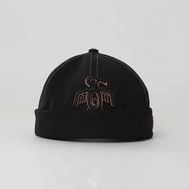  RustandRich Kadın Erkek Siyah/Gold Docker Şapka-The Indians Collection-Red Indian