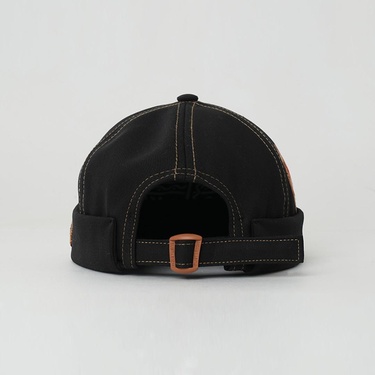  RustandRich Kadın Erkek Siyah/Gold Docker Şapka-The Indians Collection-Red Indian