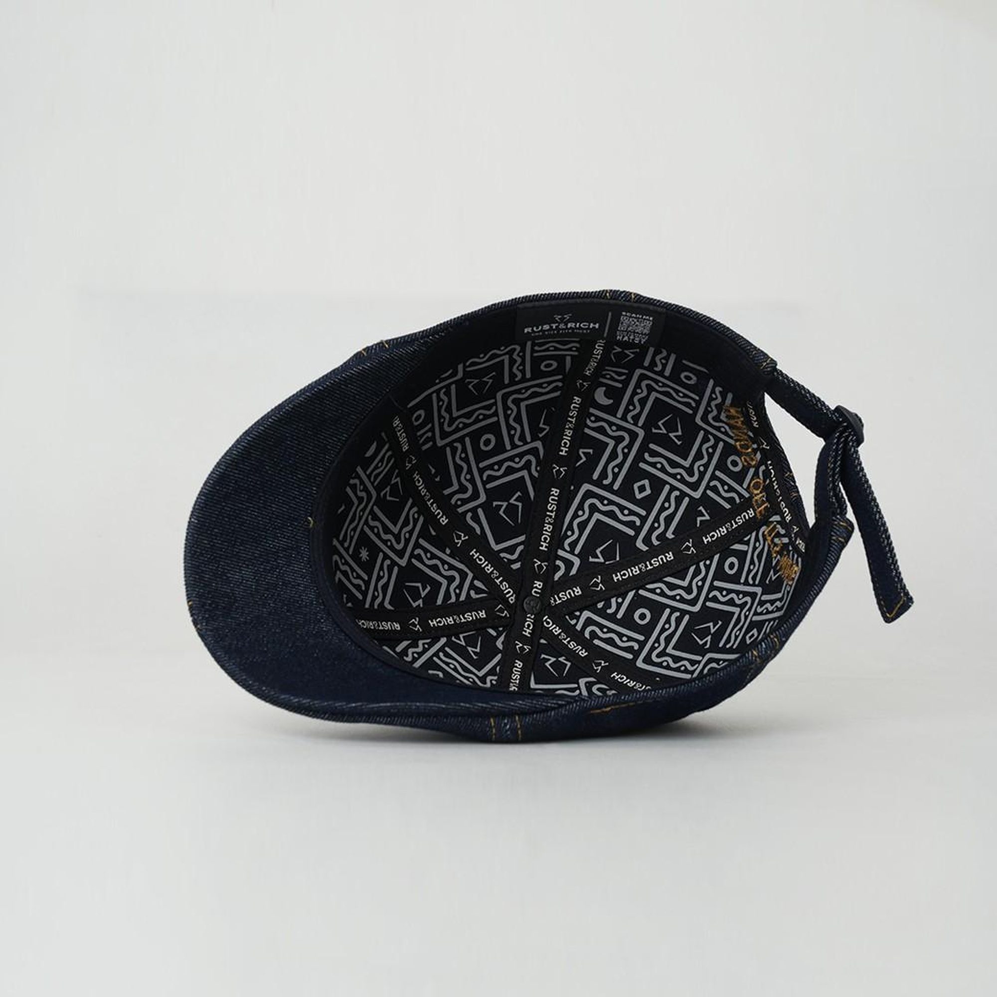 RustandRich Kadın Erkek Denim Casket Şapka-Urban Collection-Hands Off