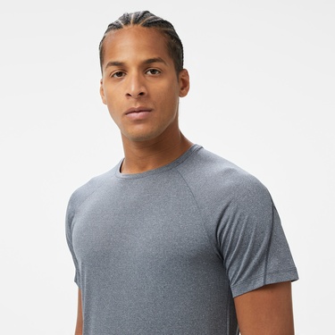  Salomon Cross Run Erkek Gri Koşu T-Shirt