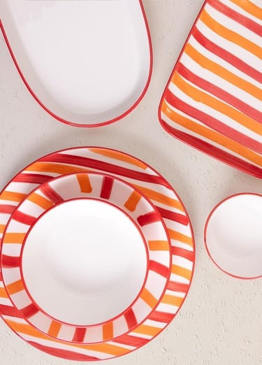  Joy Dikdörtgen Servis Kırmızı 30x19 cm