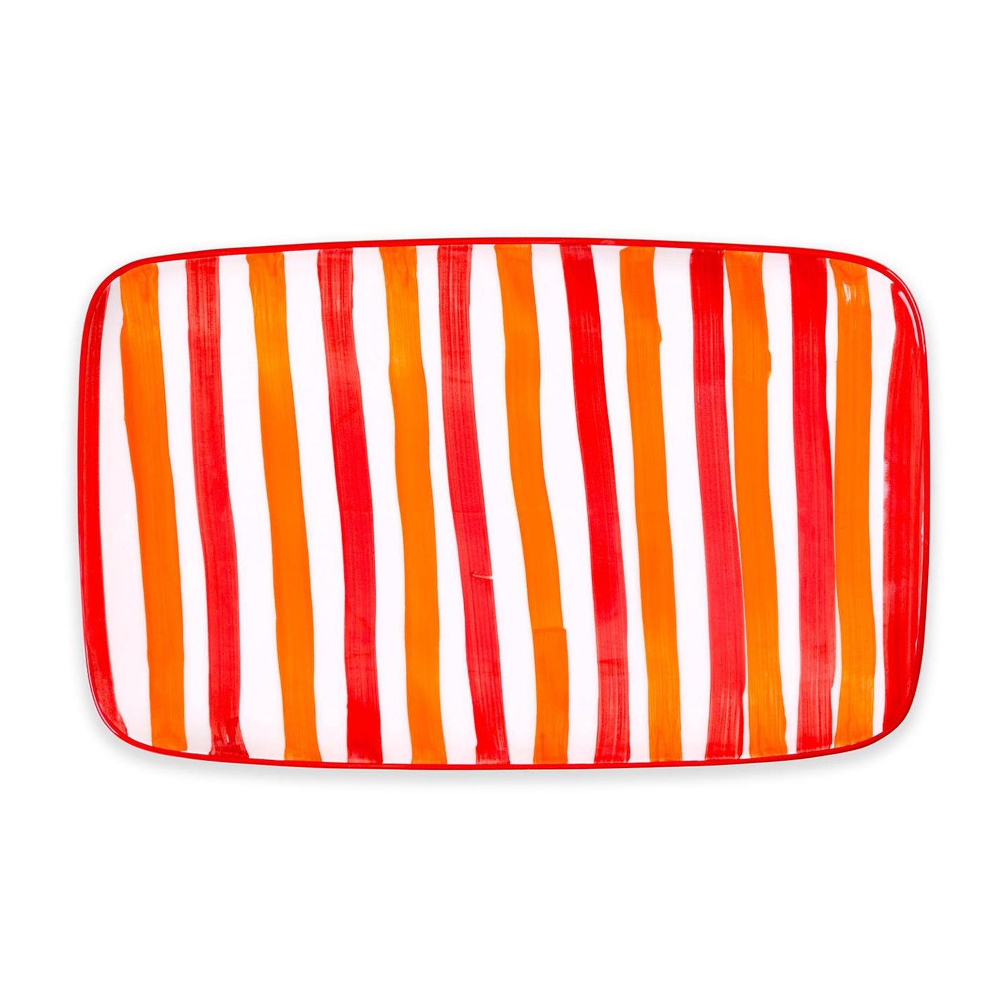 Joy Dikdörtgen Servis Kırmızı 30x19 cm