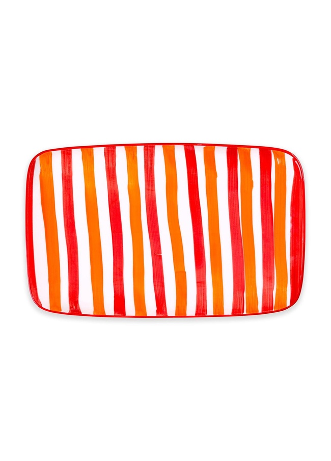  Joy Dikdörtgen Servis Kırmızı 30x19 cm