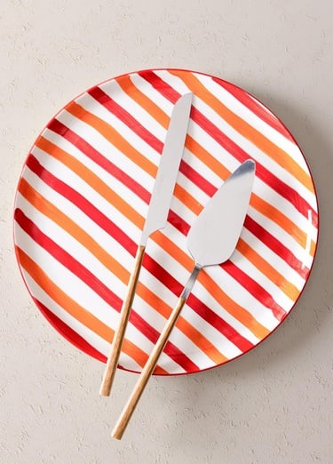  Joy Servis Tabağı Kırmızı 30 cm