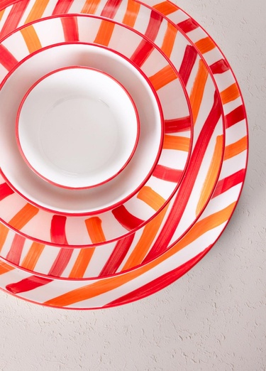  Joy Servis Tabağı Kırmızı 30 cm