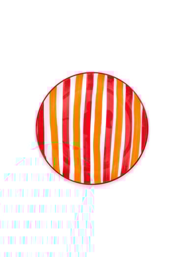  Joy Pasta Tabağı 6lı Set Kırmızı 19 cm