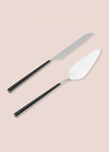  Bianco Pasta Servis Takımı Gümüş 2 Parça CKB0251