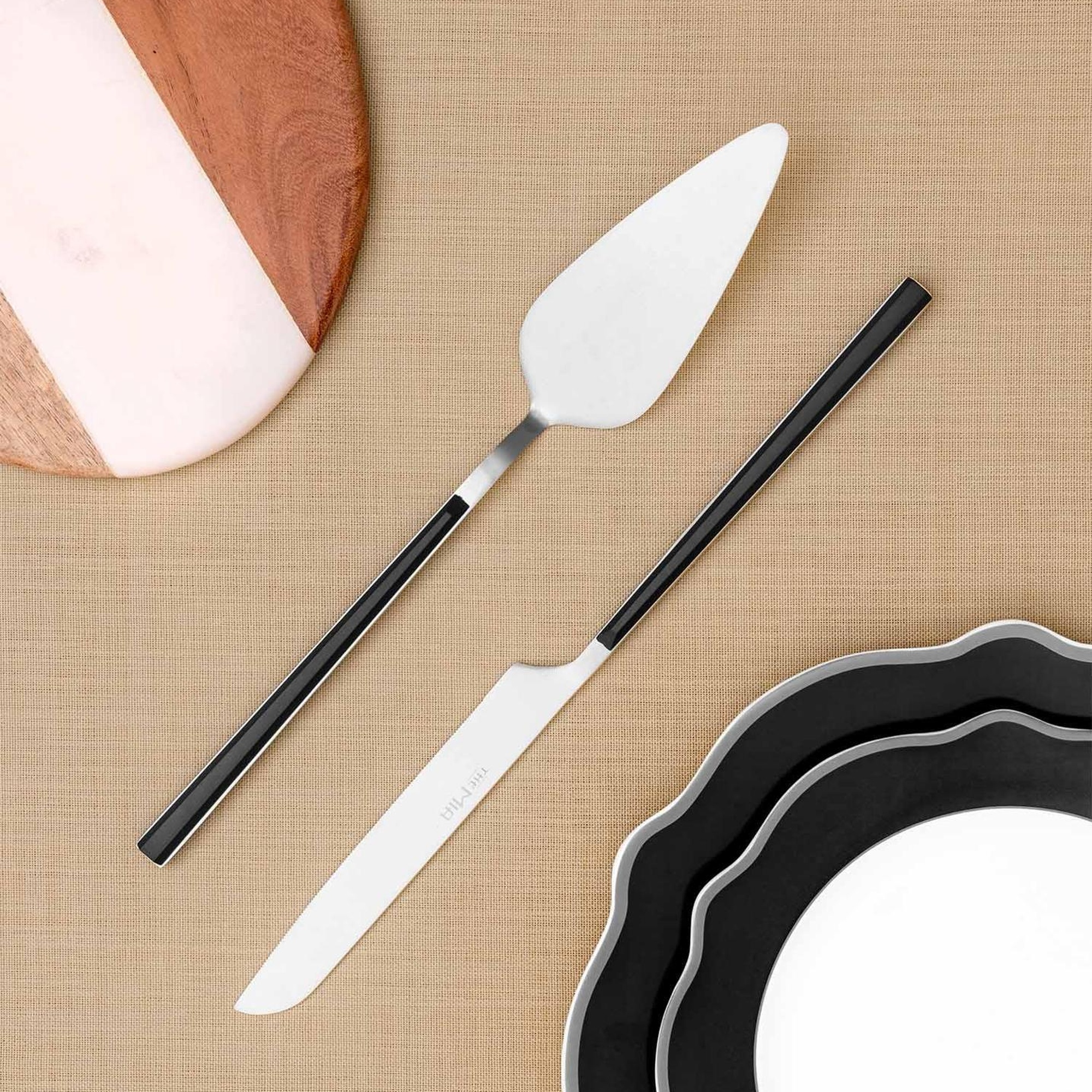 Bianco Pasta Servis Takımı Gümüş 2 Parça CKB0251