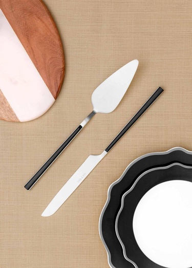  Bianco Pasta Servis Takımı Gümüş 2 Parça CKB0251