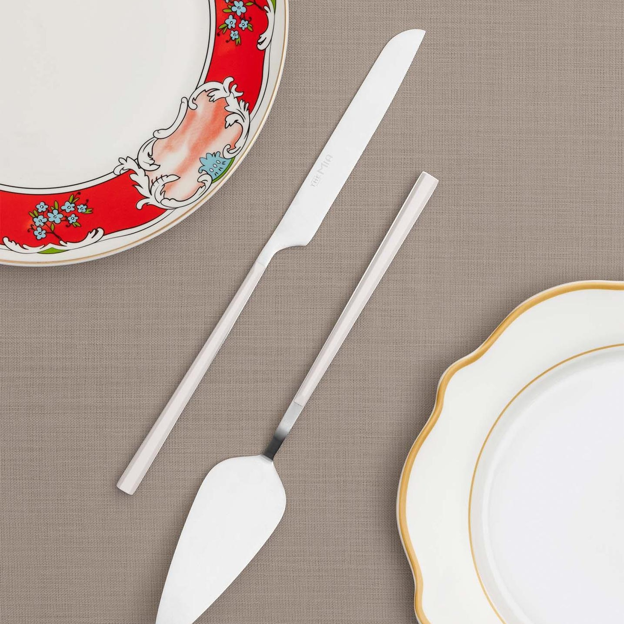 Bianco Pasta Servis Takımı Gümüş 2 Parça CKB0249