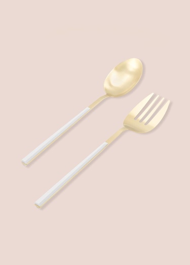  Bianco Salata Servis Takımı Gold 2 Parça CKB0247