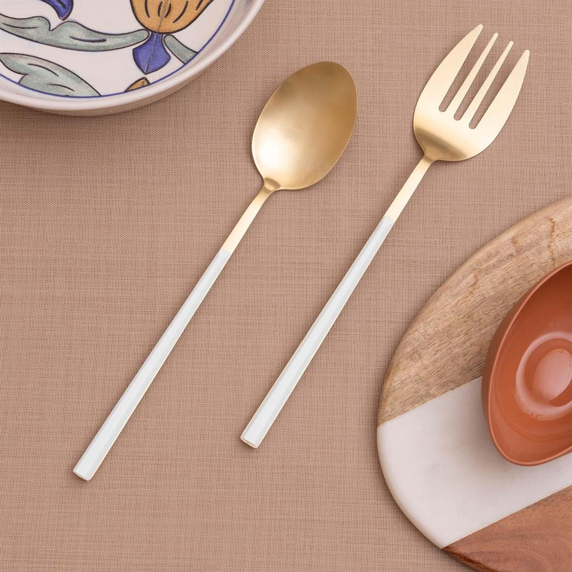 Bianco Salata Servis Takımı Gold 2 Parça CKB0247